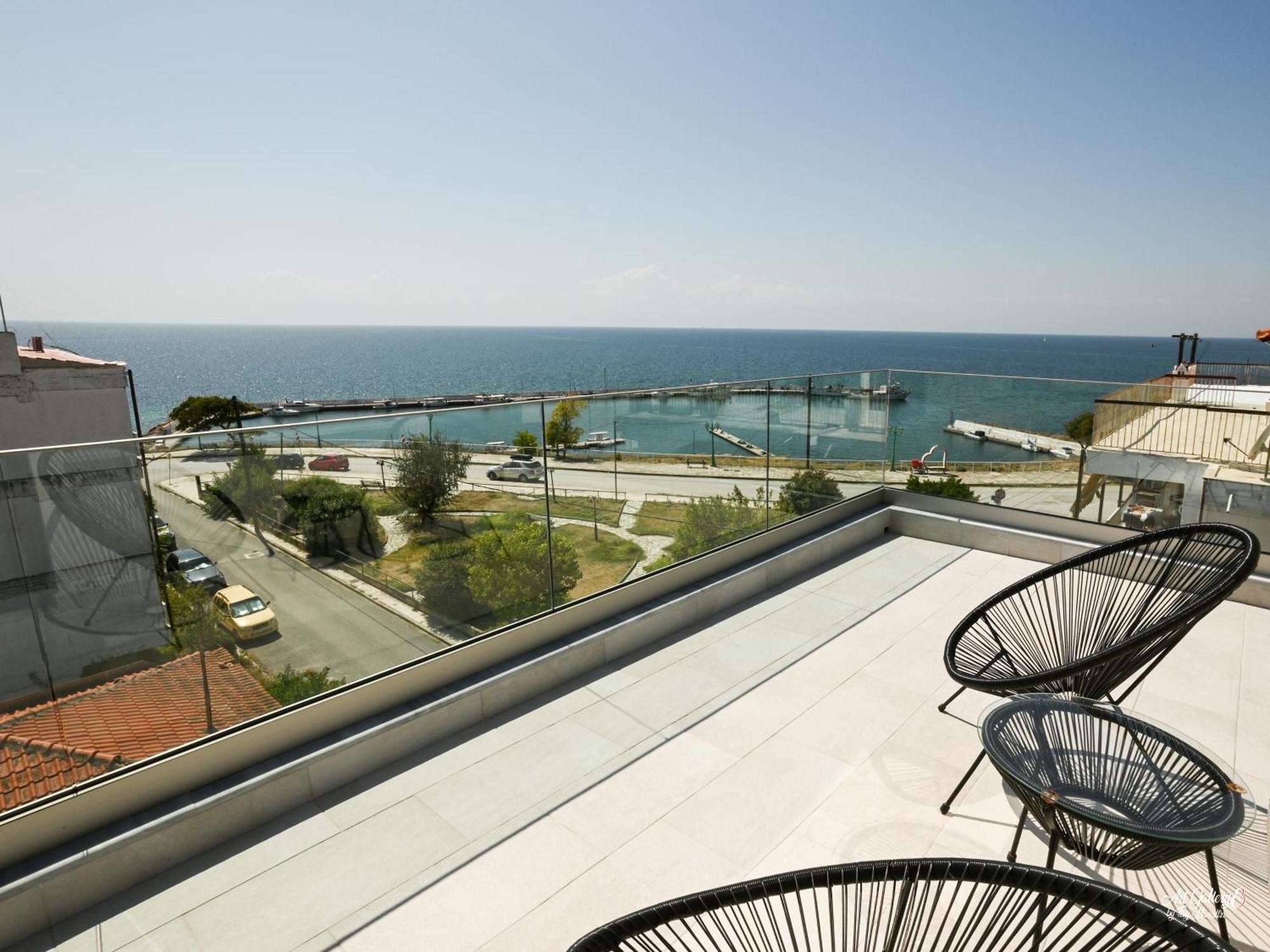 Panorama Penthouse Apartment Nea Kallikrateia Exterior foto