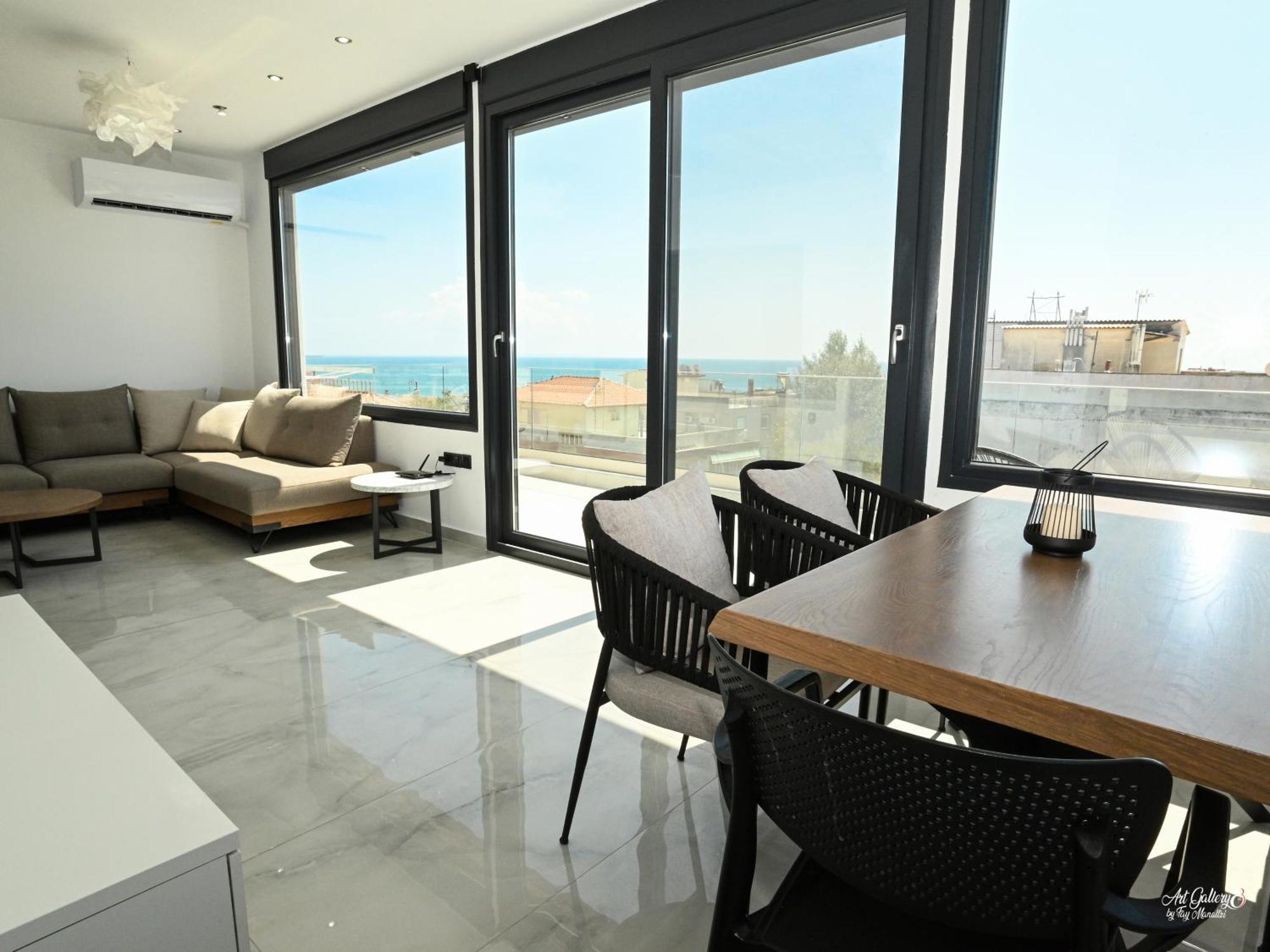 Panorama Penthouse Apartment Nea Kallikrateia Exterior foto